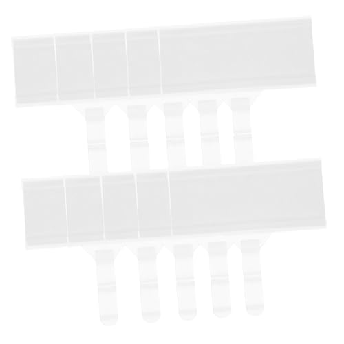 VILLFUL 20 Stück Hängende Regaletikettenhalter Aus Kunststoff Drahtregaletiketten Für Supermärkte Einzelhandelsgeschäfte 76 X 35 Mm von VILLFUL