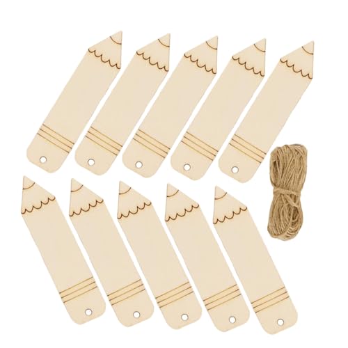 VILLFUL 20 Stück Holz Lesezeichen Bleistiftform Blanko DIY Handbemalt Holzrohlinge mit Juteband zum Selbstgestalten Geschenk Dekoration Vielseitig Verwendbar VILLFUL 20 Stück Holz Lesezeichen Bleistiftform Blanko DIY Handbemalt Holzrohlinge mit Juteband zum Selbstgestalten Geschenk Dekoration Vielseitig Verwendbar von VILLFUL