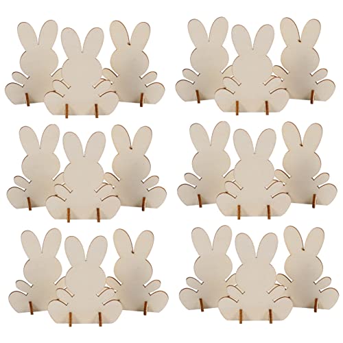 VILLFUL 20 Stück Holz Osterhasen Bastelset Dekorationen für Ostern Party Büro und Schule Leicht und Wiederverwendbar Kreative Holzfiguren Holzfarbe VILLFUL 20 Stück Holz Osterhasen Bastelset Dekorationen für Ostern Party Büro und Schule Leicht und Wiederverwendbar Kreative Holzfiguren Holzfarbe von VILLFUL