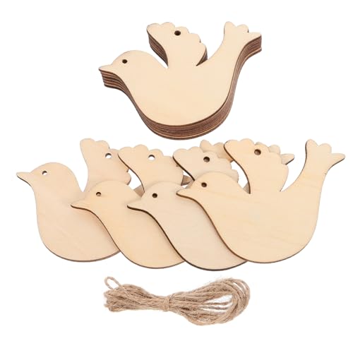 VILLFUL 20 Stück Unlackierte Holzornamente in Vogelform Zum Aufhängen Diy-bastelset Für Hochzeit Geburtstag Weihnachten VILLFUL 20 Stück Unlackierte Holzornamente in Vogelform Zum Aufhängen Diy-bastelset Für Hochzeit Geburtstag Weihnachten von VILLFUL