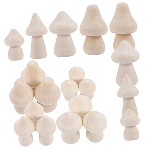 VILLFUL 20 Stück Holzpilz Spielzeug Mini Figuren Holz Pilz Pilz Figuren Unvollendete Pilz Ornamente Mini Pilze Pilz Basteln Bastelpilze Miniatur Pilz VILLFUL 20 Stück Holzpilz Spielzeug Mini Figuren Holz Pilz Pilz Figuren Unvollendete Pilz Ornamente Mini Pilze Pilz Basteln Bastelpilze Miniatur Pilz von VILLFUL
