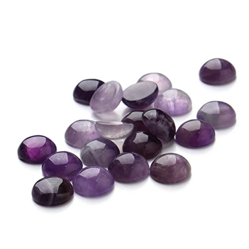 VILLFUL 20 Stück Lila Cabochons Selbstklebende Zeitstein Aufkleber für Schmuckherstellung DIY Bastelbedarf für Ohrringe Armbänder und Dekorationen von VILLFUL