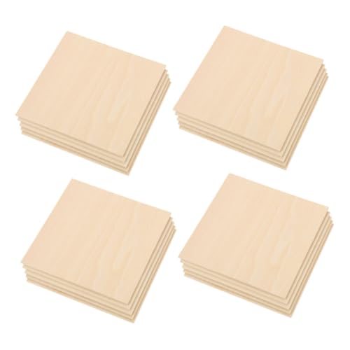 VILLFUL 20 Stück Lindenholz Laminatholzplatten, Holzbretter, Holzplanken Zum Basteln, Holzplanken Zum Basteln, Unbehandeltes Holz, Holzplatten, Bastelholz, Bastelholz von VILLFUL