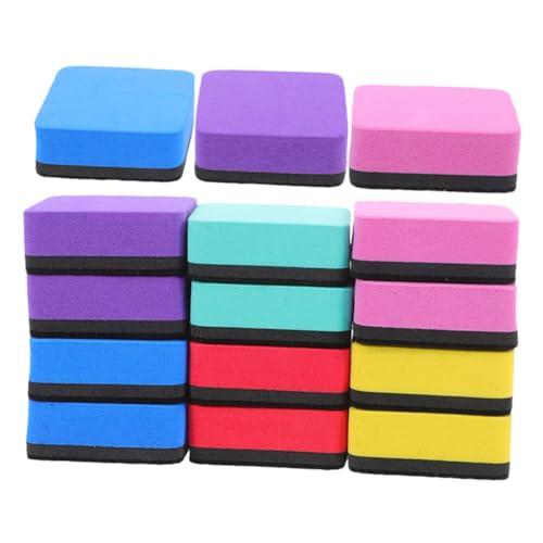 VILLFUL 20 Stück Magnetische Whiteboard Radiergummis Mini Motivation Trocken Abwischbar Magnetischer Radiergummi Trocken Abwischbar Magnetische Büro Whiteboard von VILLFUL