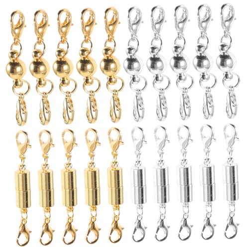 VILLFUL 20 Stück Magnetverschlüsse Für Halsketten, Armbandverschlüsse, Magnetischer Schmuckverschluss, Schmuckverschlüsse Und Verschlüsse, Verschlüsse Zur Schmuckherstellung, Magnetische von VILLFUL