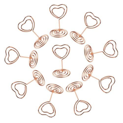 VILLFUL 20 Stück Metall Kartenhalter Picker Clips Für Memo Tischschildhalter, Tischnummernständer, Memo Clips, Tischnummernhalter Für Hochzeiten, Fotokartenhalter, Bilderhalter Für von VILLFUL