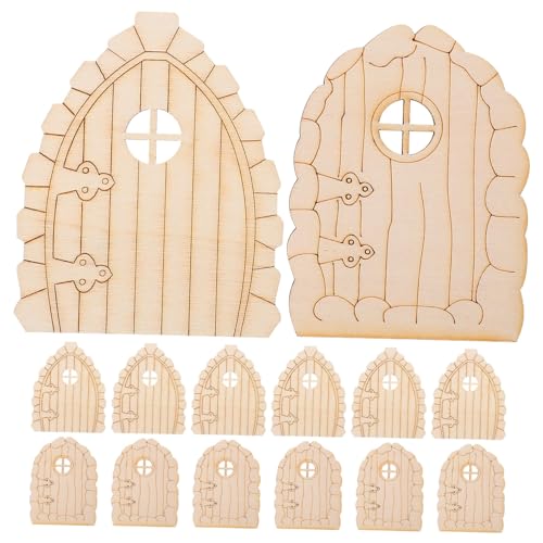 VILLFUL 20 Stück Miniatur Holz Teiliges Unvollendetes Diy Garten Zubehör für Miniaturhäuser Kreative Deko für Feengarten und Fenster Langlebig und Detailreich von VILLFUL