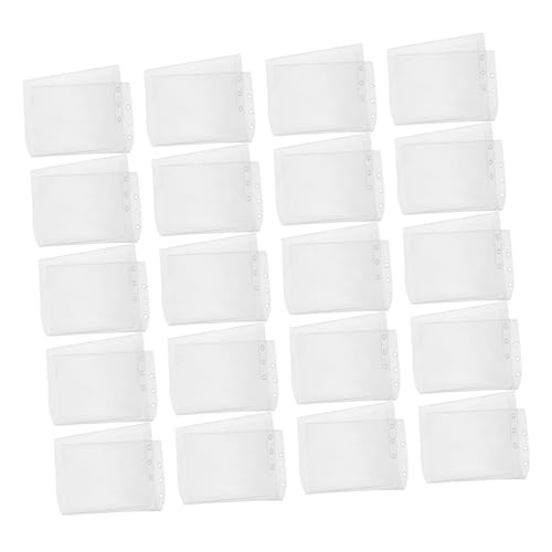 VILLFUL 20 Stück PVC Dokumentenaufbewahrung für Notizen Quittungen und Karten für Büro und Schule von VILLFUL