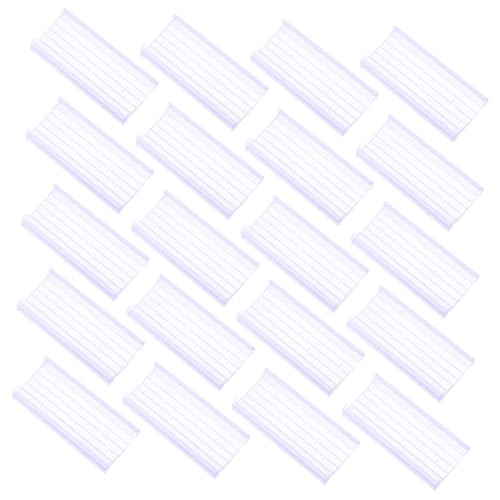 VILLFUL 20 Stück PVC Transparente Bogenförmige Preisschildhalter aus Robustem Kunststoff für Supermarkt Regal Preisanzeige Lang Passend für Regalkanten Klar und Langlebig von VILLFUL