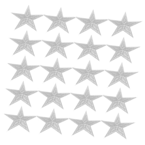 VILLFUL 20 Stück Silber Stern Aufnäher zum Aufbügeln und Aufnähen Bestickte Applikationen für Kleidung Rucksäcke Hüte und DIY Reparaturen Kreative Verzierungen VILLFUL 20 Stück Silber Stern Aufnäher zum Aufbügeln und Aufnähen Bestickte Applikationen für Kleidung Rucksäcke Hüte und DIY Reparaturen Kreative Verzierungen von VILLFUL