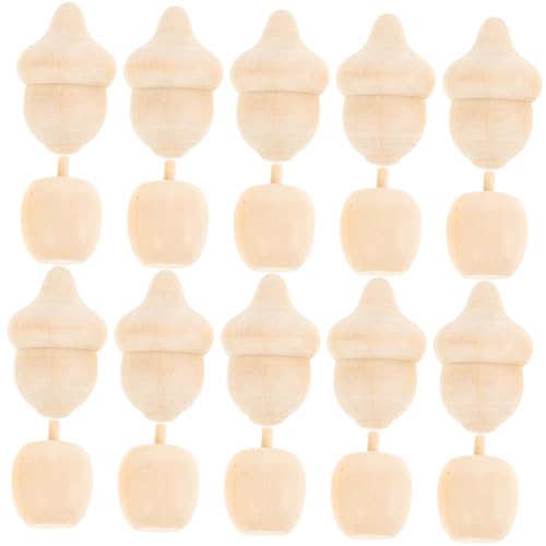 VILLFUL 20 Stück Teiliges DIY Holzfiguren Unbemalte Äpfel Eicheln für Kreative Tischdekoration und Bastelprojekte für Familienaktivitäten VILLFUL 20 Stück Teiliges DIY Holzfiguren Unbemalte Äpfel Eicheln für Kreative Tischdekoration und Bastelprojekte für Familienaktivitäten von VILLFUL