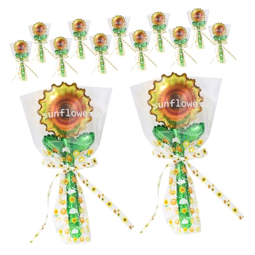 VILLFUL 20 Stück Teiliges Handliche Aufblasbare Sonnenblumen-folienballons Lebhaftes Design für Sommerpartys Hochzeiten Babypartys und Geburtstagsdekorationen Geeignet von VILLFUL