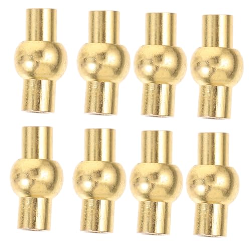 VILLFUL 20 Stück Teiliges Magnetisches Schmuckverschluss Langlebige Rostfreie Magnetschließen für DIY Lederarmbänder und Halsketten Einfache Verbindung Klassische Goldene Farbe für von VILLFUL