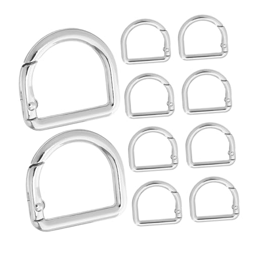 VILLFUL 20 Stück Teiliges Metall D Ringe mit Federverschluss Stabile Schlüsselanhänger Karabiner Clips aus Zinklegierung Leicht und Langlebig für Schlüssel Taschen Geldbörsen und VILLFUL 20 Stück Teiliges Metall D Ringe mit Federverschluss Stabile Schlüsselanhänger Karabiner Clips aus Zinklegierung Leicht und Langlebig für Schlüssel Taschen Geldbörsen und von VILLFUL