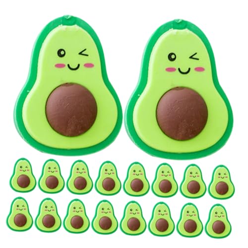 VILLFUL 20 Stück Teiliges Tragbare Avocado Radiergummis Niedliche Cartoon Bleistiftradierer Sichere und Praktische Schreibwaren für Schüler Leuchtende Farben Skizzieren und VILLFUL 20 Stück Teiliges Tragbare Avocado Radiergummis Niedliche Cartoon Bleistiftradierer Sichere und Praktische Schreibwaren für Schüler Leuchtende Farben Skizzieren und von VILLFUL