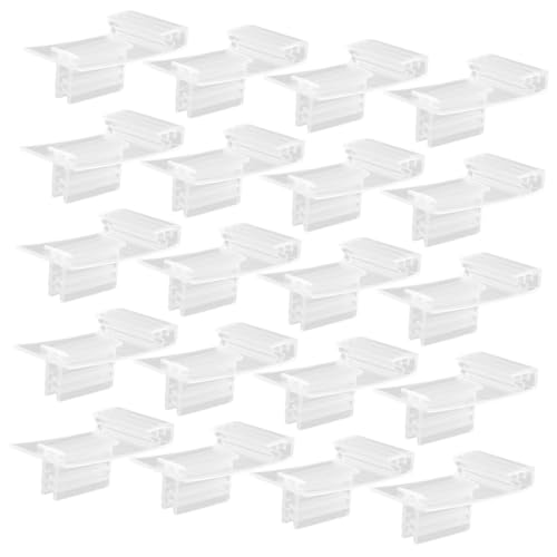 VILLFUL 20 Stück Teiliges Transparent Etikettenhalter mit Clip für Preisschilder und Werbeschilder für Einzelhandel Supermärkte und Geschäfte Robust und Einfach Anzubringen von VILLFUL