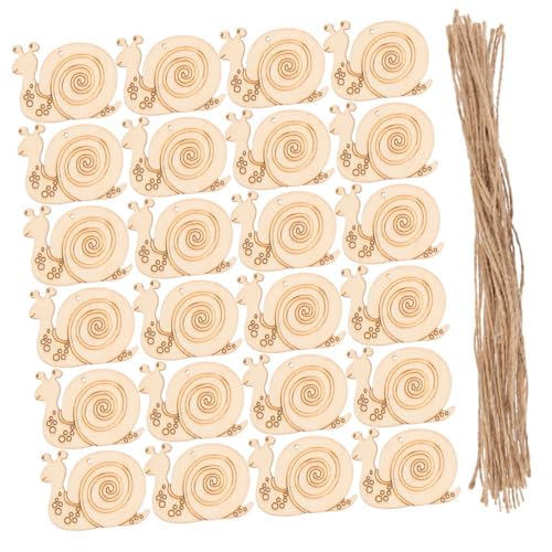 VILLFUL 20 Stück Teiliges Unvollendete Holz schneckenformen mit Aufhängeseil Naturbelassene Holzscheiben zum Bemalen DIY bastelmaterial für Handbemalte Holzfiguren für Kreative Dekoration VILLFUL 20 Stück Teiliges Unvollendete Holz schneckenformen mit Aufhängeseil Naturbelassene Holzscheiben zum Bemalen DIY bastelmaterial für Handbemalte Holzfiguren für Kreative Dekoration von VILLFUL