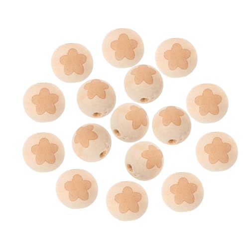 VILLFUL 20 Teiliges Holzperlen Zubehör, DIY Herstellung, Lose Perlen, Perlen Zum Basteln, DIY Abstandsperlen, Perlenarmband Set, Perlenketten Set, Halskettenperlen, Holzperlen Zum von VILLFUL