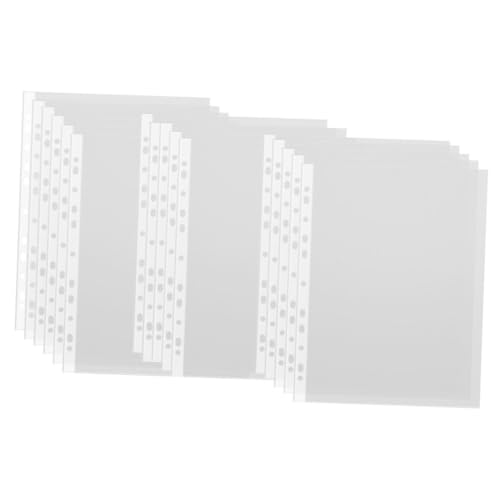VILLFUL 200 Stck Transparente Dateiordner Taschen Löchern Wiederverwendbare Dokumententaschen Lose Schutzhüllen für Büro Schule und Zuhause Praktische Klarsichttaschen VILLFUL 200 Stck Transparente Dateiordner Taschen Löchern Wiederverwendbare Dokumententaschen Lose Schutzhüllen für Büro Schule und Zuhause Praktische Klarsichttaschen von VILLFUL