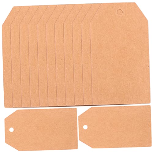 VILLFUL 200 Stück Leere Papieranhänger Unfertige Etiketten Zum Beschriften Diy Geschenkanhänger Mit Loch Für Kreativität von VILLFUL