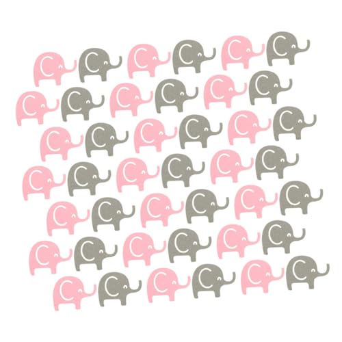 VILLFUL 200 Stück Geburtstagsparty Dekoration Elefanten Papierkonfetti Babyparty Zubehör Babyparty Zubehör Babyparty Papierstreuer Dekorative Streuer Babyparty Ornament DIY Konfetti von VILLFUL