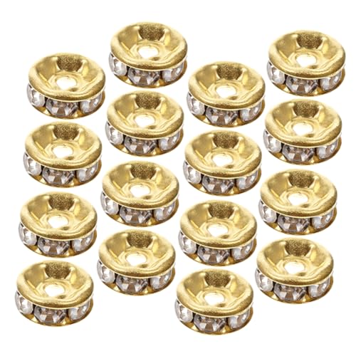 VILLFUL 200 Stück Große Metallperlen für Diy Schmuckherstellung Armbänder Ohrringe und Bastelprojekte Glänzende und Vielseitige Designs von VILLFUL