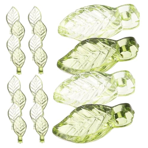 VILLFUL 200 Stück Grüne Blattform Perlen Anhänger Transparente Baumblätter für Schmuckherstellung Diy Ohrringe Armbänder und Bastelbedarf VILLFUL 200 Stück Grüne Blattform Perlen Anhänger Transparente Baumblätter für Schmuckherstellung Diy Ohrringe Armbänder und Bastelbedarf von VILLFUL