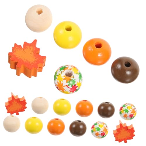 VILLFUL 200 Stück Herbst Holzperlen zum Basteln Lose Braune Holzkugeln mit Dekorative DIY Perlen für Thanksgiving Handgefertigte Vielseitige Bastelperlen für Schmuck und Heimdeko VILLFUL 200 Stück Herbst Holzperlen zum Basteln Lose Braune Holzkugeln mit Dekorative DIY Perlen für Thanksgiving Handgefertigte Vielseitige Bastelperlen für Schmuck und Heimdeko von VILLFUL