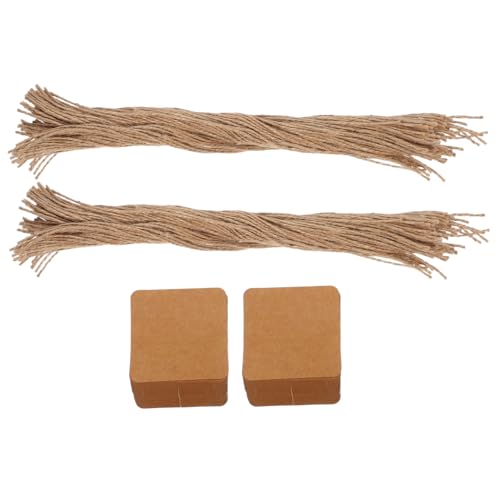VILLFUL 200 Stück Kraftpapier Anhänger mit Juteschnur Beidseitig Beschreibbare Robuste Geschenkanhänger für Schmuck Kleidung DIY Hochzeiten Partys und Einzelhandel Labels VILLFUL 200 Stück Kraftpapier Anhänger mit Juteschnur Beidseitig Beschreibbare Robuste Geschenkanhänger für Schmuck Kleidung DIY Hochzeiten Partys und Einzelhandel Labels von VILLFUL