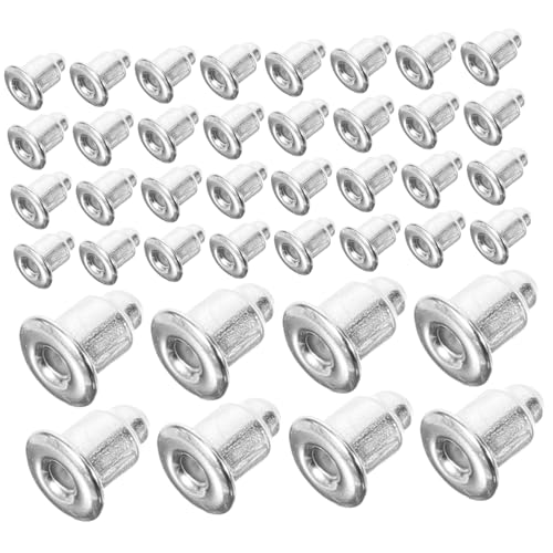 VILLFUL 200 Stück Metall Ohrstecker Verschlüsse Langlebige Ohrstecker Stopper Leichtes Material Sicherer Halt für DIY Schmuckherstellung Geeignet für Anfänger und Profis von VILLFUL