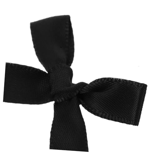 VILLFUL 200 Stück Mini -band Bogen Kleine Schleifen Kleine Bögen Zum Basteln Schleifen Als Haarschmuck Satinschleifen Miniaturbögen Zum Basteln Tortenaufsatz Mit Schleife Polyester Schwarz von VILLFUL