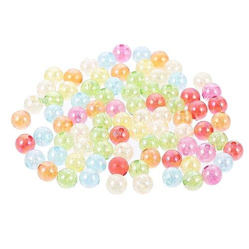 VILLFUL 200 Stück Runde Acrylperlen Bunte Handmade Spacer Beads für DIY Schmuck Armbänder und Bastelprojekte für Kreative Schmuckherstellung von VILLFUL