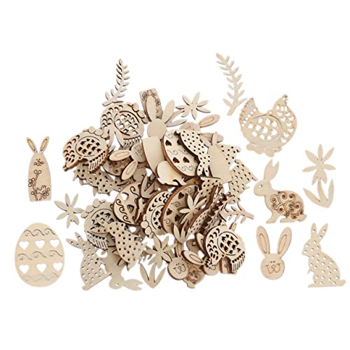 VILLFUL 200 Stück Unbehandelte Holzscheiben für DIY Ostern Bastelprojekte Naturholz Dekoration für Hochzeiten Partys und Kreative Bastelideen von VILLFUL