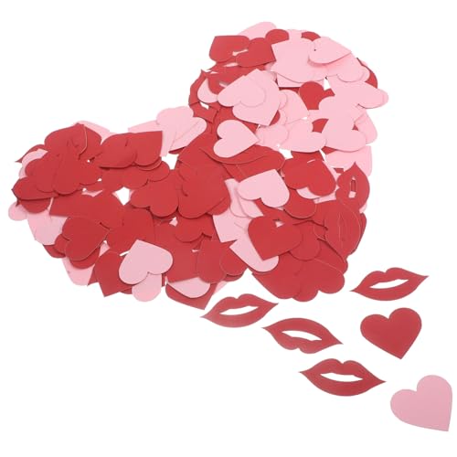 VILLFUL 200 Stück Valentinstag Konfetti aus Papier Herz und Lippenform Romantisches Party für Hochzeit Verlobung Jahrestag Geeignet als Tischdeko und Foto Hintergrund VILLFUL 200 Stück Valentinstag Konfetti aus Papier Herz und Lippenform Romantisches Party für Hochzeit Verlobung Jahrestag Geeignet als Tischdeko und Foto Hintergrund von VILLFUL