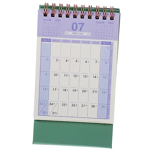 VILLFUL 2024 Tischkalender Kleiner Stehkalender Desktop Kalender Kleiner Kalender Haushalts Tischkalender Klappkalender Tischkalender Schreibtischkalender Kalender Notizblock Kalender von VILLFUL