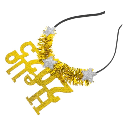VILLFUL 2025 Party Stirnbänder Für Erwachsene Neujahrs Kopfbedeckungen Für Erwachsene Neujahrs Bopper Neujahrs Accessoires Lametta Stirnband Haarbänder Für Erwachsene Valentinstag von VILLFUL