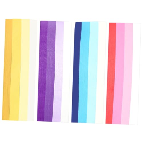VILLFUL 2160 Stück Origami-sterne-papierstreifen Bunte Faltpapiere Für Sternen-diy Langlebiges Papier Für Kinder Und Anfänge von VILLFUL