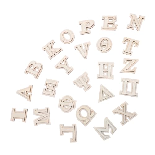 VILLFUL 24 Stück Hölzernes griechisches Alphabet unvollendete Buchstaben Alphabets Holzbuchstaben leere Buchstaben Buchstabenausschnitte Holz Beige VILLFUL 24 Stück Hölzernes griechisches Alphabet unvollendete Buchstaben Alphabets Holzbuchstaben leere Buchstaben Buchstabenausschnitte Holz Beige von VILLFUL