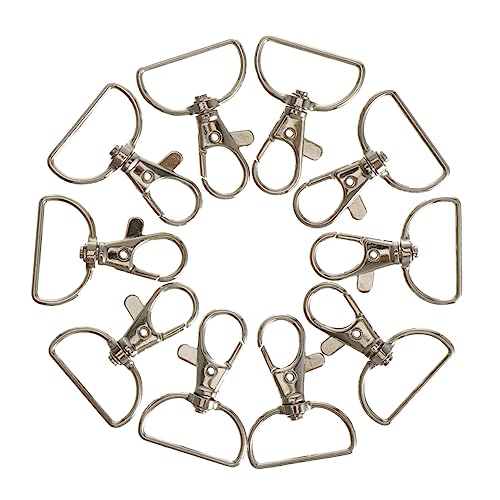 VILLFUL 24 Stück Löffelhakenschnalle, Karabinerschnalle, D Typ, Drehverschluss, Metallverschluss Clips, D Karabinerverschluss, Karabiner Schnappclip, D Typ, Karabinerverschlüsse, VILLFUL 24 Stück Löffelhakenschnalle, Karabinerschnalle, D Typ, Drehverschluss, Metallverschluss Clips, D Karabinerverschluss, Karabiner Schnappclip, D Typ, Karabinerverschlüsse, von VILLFUL