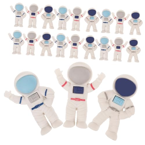 VILLFUL 24 Stück Teiliges Astronaut Radiergummi Radierer Weltraum Design Schulbedarf Schülergeschenk Bpa Frei Leicht Tragbar für Schule Büro Kindergarten von VILLFUL