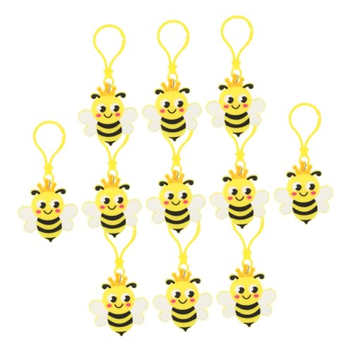 VILLFUL 24 Stück Teiliges Biene Schlüsselanhänger Kleine Tasche Anhänger Party Deko Niedlicher Bienen Schlüsselring Robustes Design Kompakt für Rucksack und VILLFUL 24 Stück Teiliges Biene Schlüsselanhänger Kleine Tasche Anhänger Party Deko Niedlicher Bienen Schlüsselring Robustes Design Kompakt für Rucksack und von VILLFUL