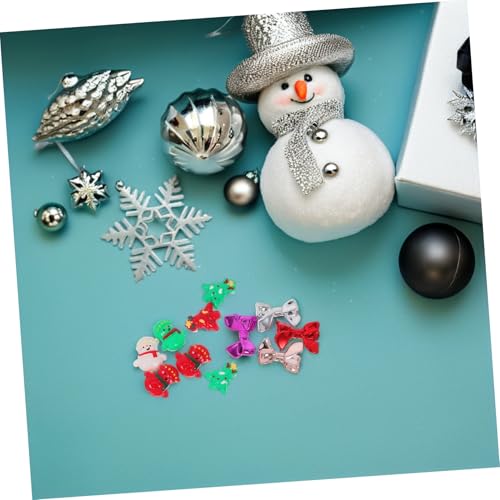 VILLFUL 24 Stück Teiliges Handbemalter Weihnachtsperlen Rote Grüne Abstandshalter mit Perlenkappen Festliche Diy Schmuck und Schlüsselanhänger Perlen für Kreative Bastelprojekte von VILLFUL