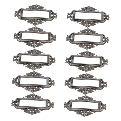 VILLFUL 24 Stück Teiliges Vintage Metall Etikettenhalter Rechteckiger Organizer Kartenhalter Robuste Schubladen Beschriftungsrahmen für Büro Aktenordner Vielseitig Einsetzbar für Datei VILLFUL 24 Stück Teiliges Vintage Metall Etikettenhalter Rechteckiger Organizer Kartenhalter Robuste Schubladen Beschriftungsrahmen für Büro Aktenordner Vielseitig Einsetzbar für Datei von VILLFUL