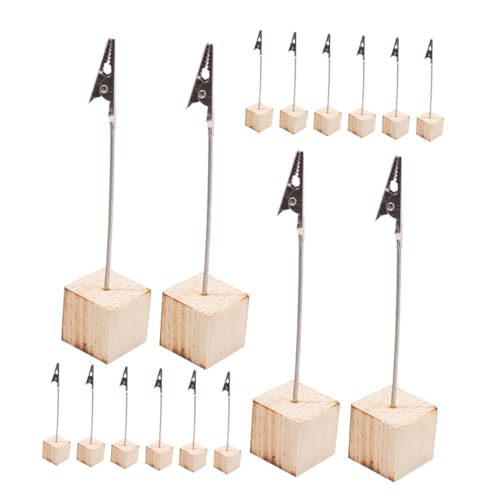 VILLFUL 24 Stück Würfel Basis Krokodilclip Notizkarten Halter für Schreibtischdekoration Praktische Memo Clips für Organisation und Erinnerungen im Büro oder Zuhause von VILLFUL