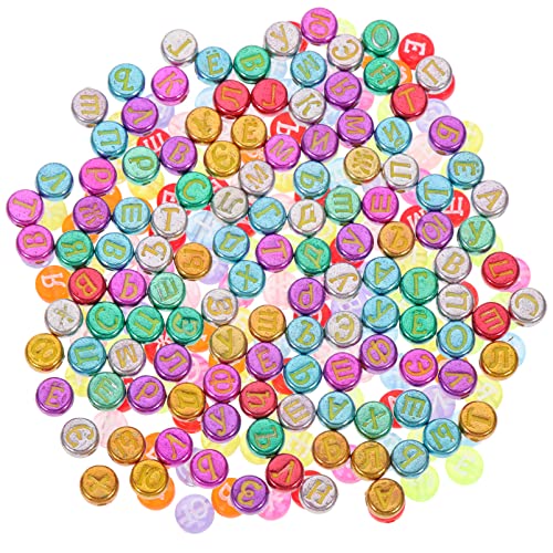 VILLFUL 240 Stück Russische Alphabet Perlen, Buchstaben Perlen Zum Herstellen Von Armbändern, Armbänder, Perlen Zum Herstellen Von Schmuck, Perlen Aus Acrylbuchstaben, Perlen Mit von VILLFUL