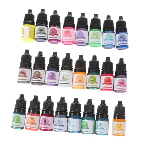 VILLFUL 24Stücke Epoxidharz Farbstoff Flüssigkeit Pigment Farbflüssigkeit für DIY Kunsthandwerk Lösungsmittelfrei Einfach zu Dosieren für Projekte VILLFUL 24Stücke Epoxidharz Farbstoff Flüssigkeit Pigment Farbflüssigkeit für DIY Kunsthandwerk Lösungsmittelfrei Einfach zu Dosieren für Projekte von VILLFUL
