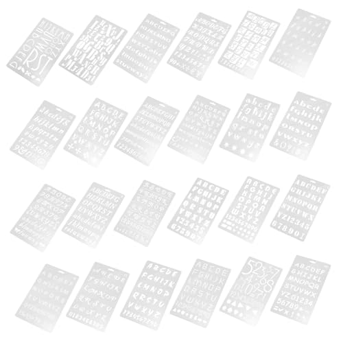 VILLFUL 24Stücke Malschablonen Wiederverwendbare Buchstabenschablonen für DIY Malerei Wänden Stoffen und Möbeln Reißfest und Leicht zu Reinigen VILLFUL 24Stücke Malschablonen Wiederverwendbare Buchstabenschablonen für DIY Malerei Wänden Stoffen und Möbeln Reißfest und Leicht zu Reinigen von VILLFUL