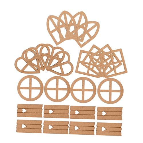 VILLFUL 24Stücke Unvollendete Holzscheiben Hohe Naturholz für DIY Bastelarbeiten Dekoration für Hochzeiten Feste und Projekte für Erwachsene von VILLFUL
