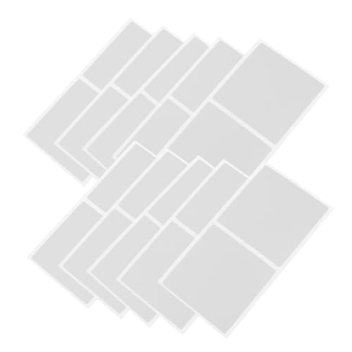 VILLFUL 25 Blatt DIY Scratch Off Sticker Rubbelaufkleber für Kreative Bastelprojekte und Partyspiele Quadratisch Glänzendem Silber für Gewinnspiele und Interaktive Spiele von VILLFUL