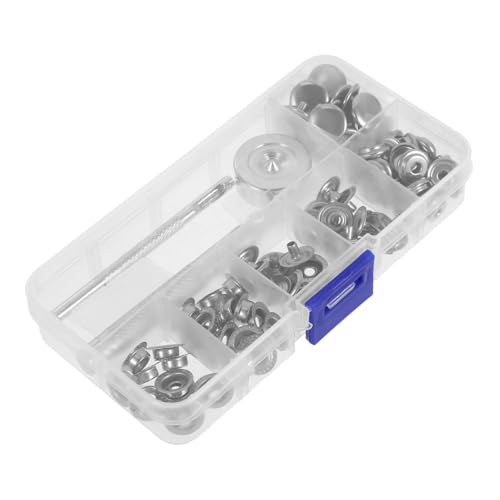 VILLFUL 25 Sätze Teiliges Druckknopf mit Werkzeug für Jacken Taschen Leder und Hochwertige Rostfreie Knöpfe mit Praktischer Aufbewahrungsbox für Vielseitige Anwendungen VILLFUL 25 Sätze Teiliges Druckknopf mit Werkzeug für Jacken Taschen Leder und Hochwertige Rostfreie Knöpfe mit Praktischer Aufbewahrungsbox für Vielseitige Anwendungen von VILLFUL